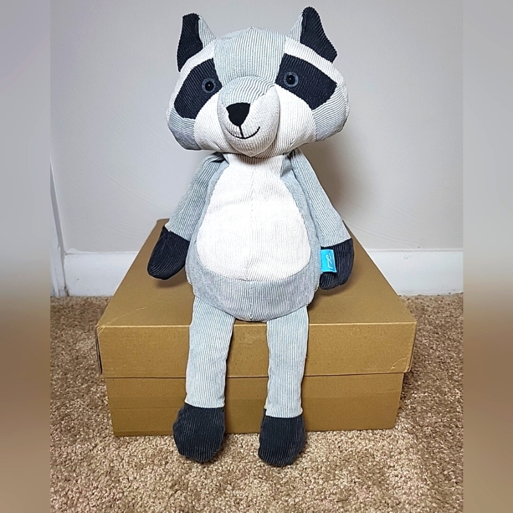 Manhattan Toy Folksy Foresters Raccoon Gray Black Stuffed Plush Corduroy 2011